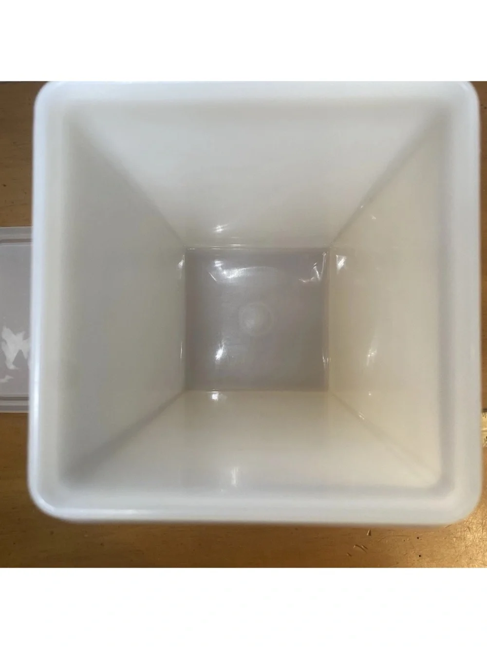 Vintage Tupperware Cracker Keeper Square Container 1314-6 Frosted Lid 1315-1